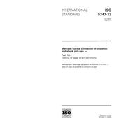 ISO 5347-13:1993, Methods for the calibration of vibration and shock pick-ups - Part 13: Testing of base strain sensitivity
