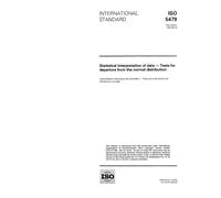 ISO 5479:1997, Statistical interpretation of data - Tests for departure from the normal distribution
