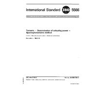 ISO 5566:1982, Turmeric -- Determination of colouring power -- Spectrophotometric method