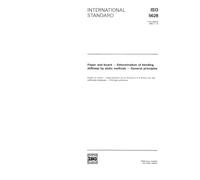 ISO 5628:1990, Paper and board -- Determination of bending stiffness by static methods -- General principles