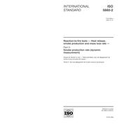 ISO 5660-2:2002, Reaction-to-fire tests - Heat release, smoke production and mass loss rate - Part 2: Smoke production rate (dynamic measurement)