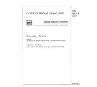 ISO 5667-4:1987, Water quality - Sampling - Part 4 : Guidance on sampling from lakes, natural and man-made