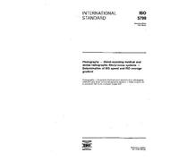 ISO 5799:1991, Photography -- Direct-exposing medical and dental radiographic film/process systems -- Determination of ISO speed and ISO average gradient
