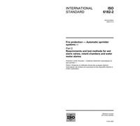 ISO 6182-2:2005, Fire protection - Automatic sprinkler systems - Part 2: Requirements and test methods for wet alarm valves, retard chambers and water motor alarms