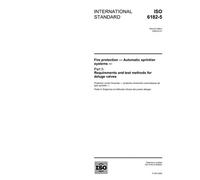 ISO 6182-5:2006, Fire protection - Automatic sprinkler systems - Part 5: Requirements and test methods for deluge valves