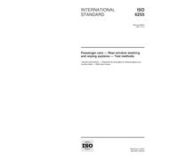 ISO 6255:1997, Passenger cars - Rear-window washing and wiping systems - Test methods