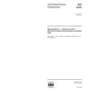 ISO 6342:2003, Micrographics - Aperture cards - Method of measuring thickness of buildup area