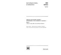 ISO 6370-2:1991, Vitreous and porcelain enamels - Determination of the resistance to abrasion - Part 2: Loss in mass after sub-surface abrasion