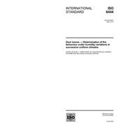 ISO 6444:2005, Door leaves - Determination of the behaviour under humidity variations in successive uniform climates