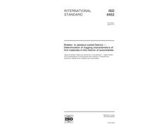 ISO 6452:2000, Rubber- or plastics-coated fabrics -- Determination of fogging characteristics of trim materials in the interior of automobiles