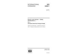 ISO 6469-1:2001, Electric road vehicles - Safety specifications - Part 1: On-board electrical energy storage