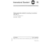 ISO 65:1981, Carbon steel tubes suitable for screwing in accordance with ISO 7-1