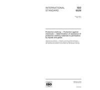 ISO 6529:2001, Protective clothing - Protection against chemicals - Determination of resistance of protective clothing materials to permeation by liquids and gases