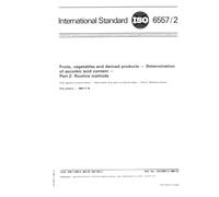 ISO 6557-2:1984, Fruits, vegetables and derived products -- Determination of ascorbic acid content -- Part 2: Routine methods