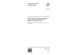 ISO 6579:2002, Microbiology of food and animal feeding stuffs - Horizontal method for the detection of Salmonella spp.