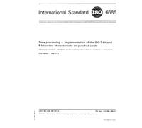 ISO 6586:1980, Data processing - Implementation of the ISO 7- bit and 8- bit coded character sets on punched cards
