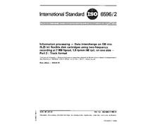 ISO 6596-2:1985, Information processing - Data interchange on 130 mm (5.25 in) flexible disk cartridges using two-frequency recording at 7 958 ftprad, ... (48 tpi), on one side - Part 2 : Track format