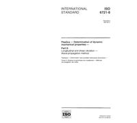 ISO 6721-8:1997, Plastics - Determination of dynamic mechanical properties - Part 8: Longitudinal and shear vibration - Wave-propagation method