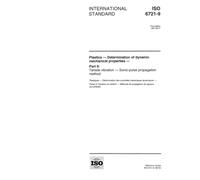 ISO 6721-9:1997, Plastics - Determination of dynamic mechanical properties - Part 9: Tensile vibration - Sonic-pulse propagation method