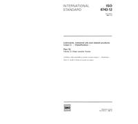 ISO 6743-12:1989, Lubricants, industrial oils and related products (class L) -- Classification -- Part 12: Family Q (Heat transfer fluids)