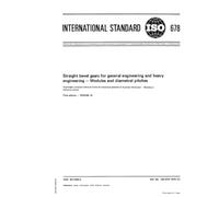 ISO 678:1976, Straight bevel gears for general engineering and heavy engineering - Modules and diametral pitches