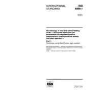ISO 6888-1:1999, Microbiology of food and animal feeding stuffs -- Horizontal method for the enumeration of coagulase-positive staphylococci ... 1: Technique using Baird-Parker agar medium