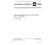 ISO 6986:1983, Side and face milling (slotting) cutters with indexable inserts - Dimensions
