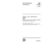 ISO 7174-2:1992, Furniture -- Chairs -- Determination of stability -- Part 2: Chairs with tilting or reclining mechanisms when fully reclined, and rocking chairs