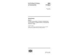 ISO 7176-4:1997, Wheelchairs -- Part 4: Energy consumption of electric wheelchairs and scooters for determination of theoretical distance range
