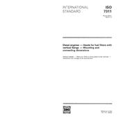 ISO 7311:1993, Diesel engines - Heads for fuel filters with vertical flange - Mounting and connecting dimensions