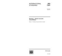 ISO 7341:2005, Banking - Nostro accounts reconciliation