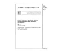 ISO 7425-1:1988, Hydraulic fluid power -- Housings for elastomer-energized, plastic-faced seals -- Dimensions and tolerances -- Part 1 : Piston seal housings