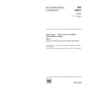 ISO 7530-1:1990, Nickel alloys - Flame atomic absorption spectrometric analysis - Part 1: General requirements and sample dissolution