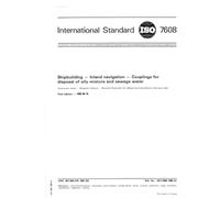 ISO 7608:1985, Shipbuilding -- Inland navigation -- Couplings for disposal of oily mixture and sewage water