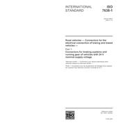 ISO 7638-1:2003, Road vehicles - Connectors for the electrical connection of towing and towed vehicles - Part 1: Connectors for braking systems and ... of vehicles with 24 V nominal supply voltage