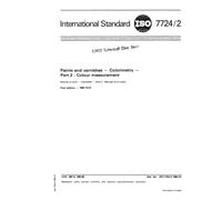 ISO 7724-2:1984, Paints and varnishes - Colorimetry - Part 2: Colour measurement