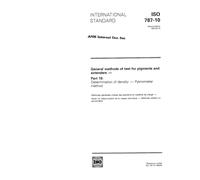 ISO 787-10:1993, General methods of test for pigments and extenders - Part 10: Determination of density - Pyknometer method
