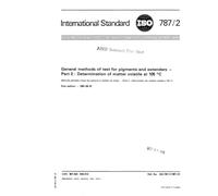 ISO 787-2:1981, General methods of test for pigments and extenders - Part 2 : Determination of matter volatile at 105 degrees C