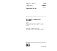 ISO 7875-1:1996, Water quality - Determination of surfactants - Part 1 : Determination of anionic surfactants by measurement of the methylene blue index (MBAS)