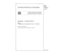 ISO 7943-2:1987, Photography -- Overhead projectors -- Part 2: Transparencies and transparency frames -- Dimensions