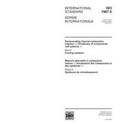 ISO 7967-5:2003, Reciprocating internal combustion engines - Vocabulary of components and systems - Part 5: Cooling systems
