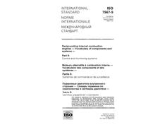 ISO 7967-9:1996, Reciprocating internal combustion engines - Vocabulary of components and systems - Part 9: Control and monitoring systems