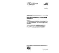 ISO 7982-1:1998, Bank telecommunication - Funds transfer messages - Part 1: Vocabulary and universal set of data segments and data elements for ... messages (publi en anglais seulement)