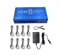 ISO-8 Guitar Pedal Power Supply W/8 Isolated OutputsW/Auto Voltage Detection(9V 12V 18V)/for Multi-Effects Supply(EU)