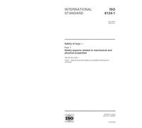 ISO 8124-1:2000, Safety of toys - Part 1: Safety aspects related to mechanical and physical properties