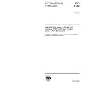 ISO 8138:1998, Hydraulic fluid power -- Single rod cylinders, 16 MPa (160 bar) compact series -- Port dimensions