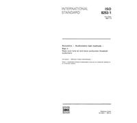 ISO 8253-1:1989, Acoustics - Audiometric test methods - Part 1: Basic pure tone air and bone conduction threshold audiometry