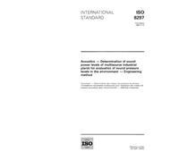 ISO 8297:1994, Acoustics - Determination of sound power levels of multisource industrial plants for evaluation of sound pressure levels in the environment - Engineering method
