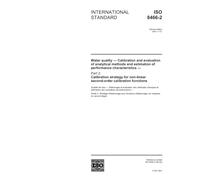 ISO 8466-2:2001, Water quality - Calibration and evaluation of analytical methods and estimation of performance characteristics - Part 2: Calibration ... non-linear second-order calibration functions