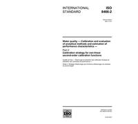 ISO 8466-2:2001, Water quality - Calibration and evaluation of analytical methods and estimation of performance characteristics - Part 2: Calibration ... non-linear second-order calibration functions